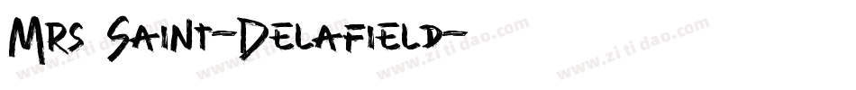 Mrs Saint-Delafield字体转换